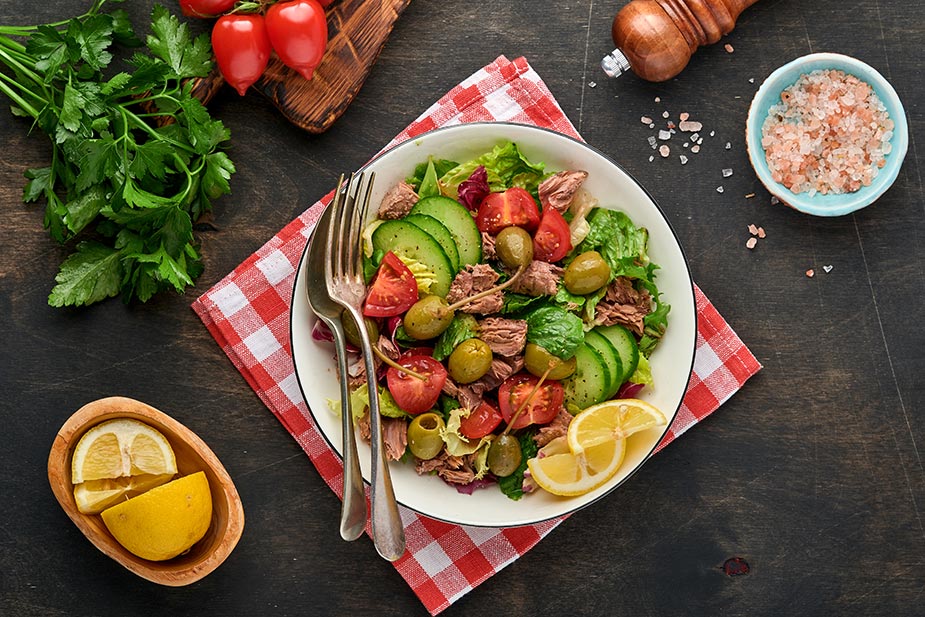 Salata sa tunjevinom - Pesketarijanstvo