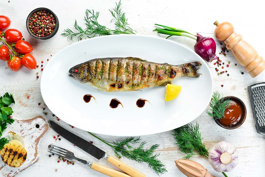 Pastrmka punjena blitvom